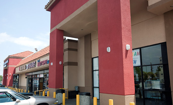 Commercial Painting Contractor - Shopping Center, Avalon Boulevard, South Los Angeles